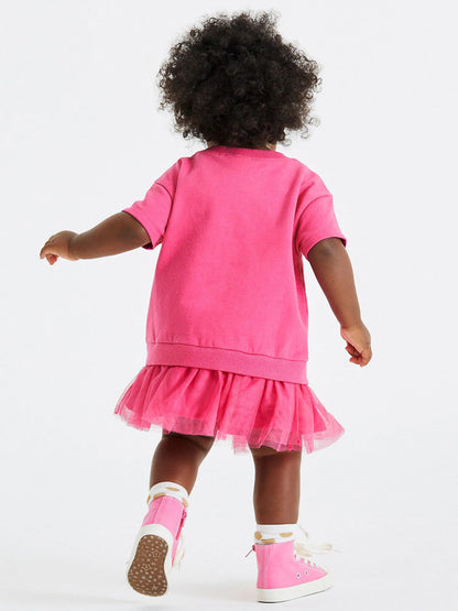 Girls’ Clothing Summer Collection – Teddy Sequin Children’s T-Shirt Dress