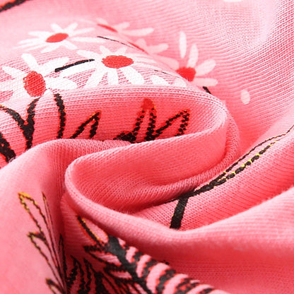 Spring and Autumn Girls Floral Pattern Long Sleeves Top and Pants Clothing Set